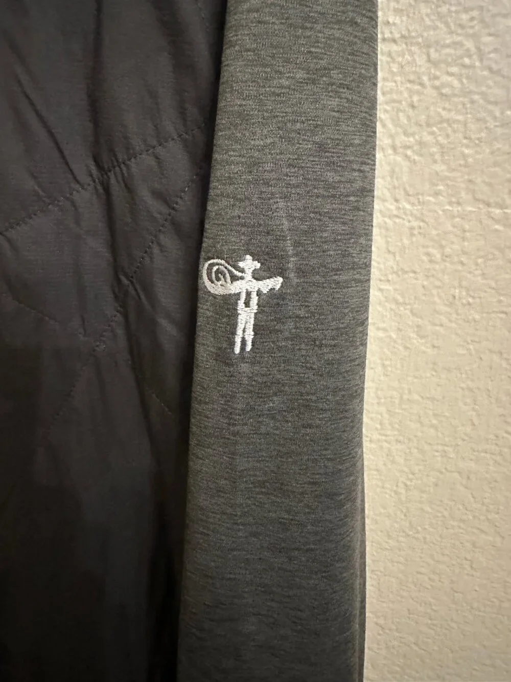KJUS Black/Gray Full-Zip Jacket Vaquero Golf Club EUC
